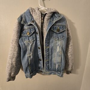Kids Denim and Gray Jacket